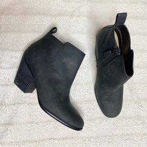 Cole Haan Black Leather Chesney Heeled Ankle Booties